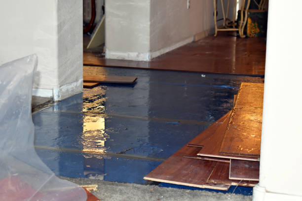 Professional Water Damage Restoration technician working in Hiram, OH